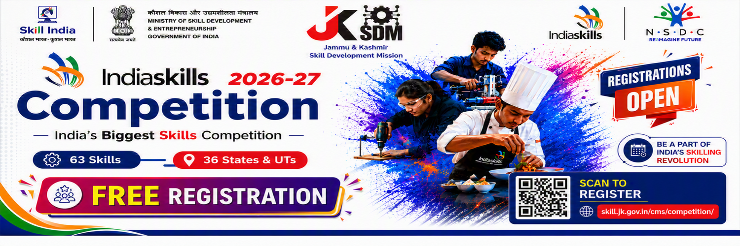 IndiaSkills Competition 2026-27 Banner